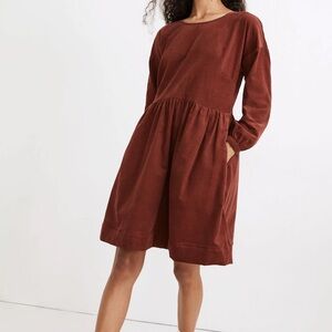 madewell corduroy mini dress size extra small